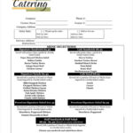 10+ Catering Order Form Templates   Ms Word, Numbers, Pages Throughout Food Order Form Sample Template