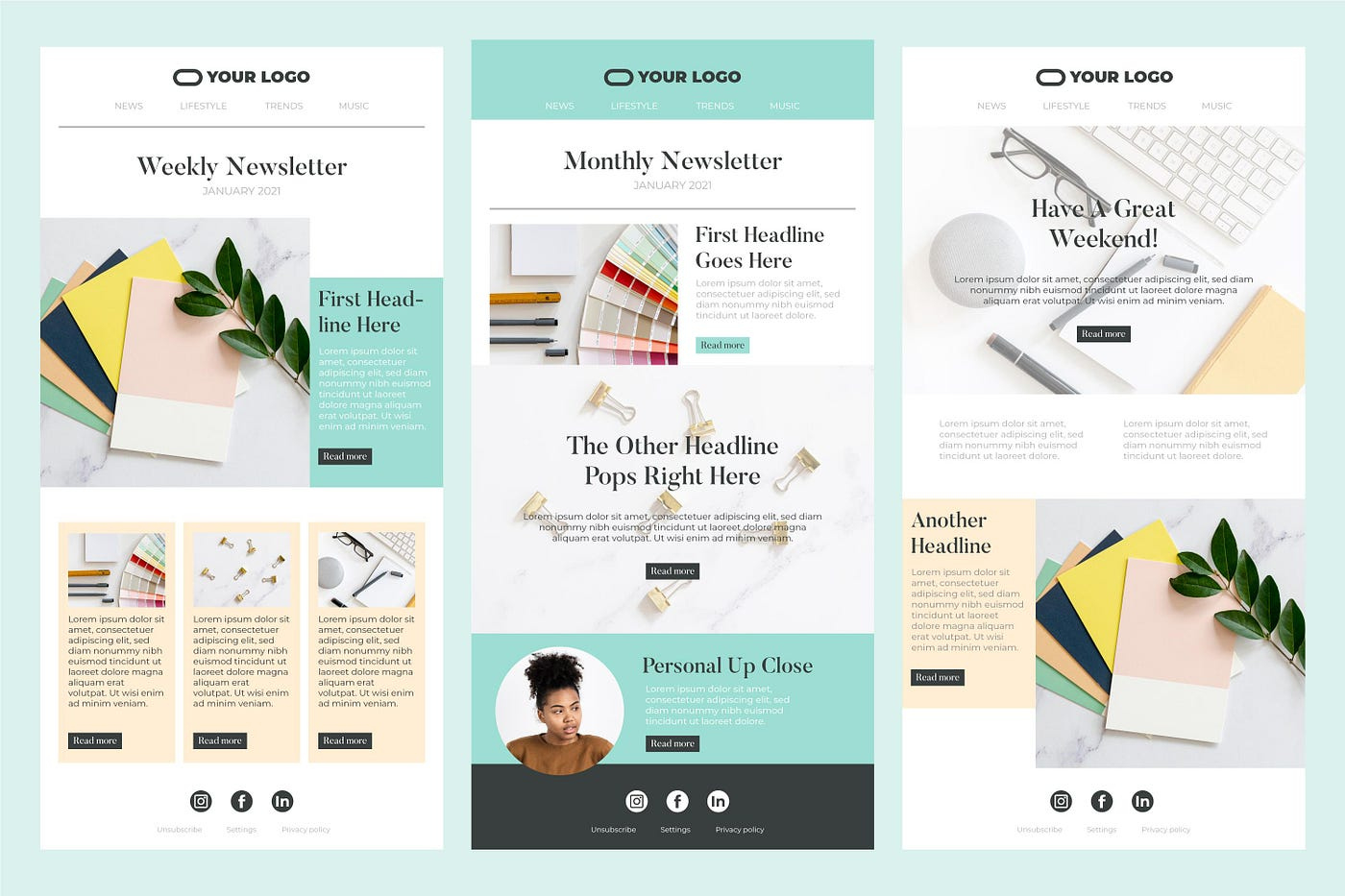 10 Engaging Email Newsletter Templates And Design Tips | throughout Newsletter Sample Templates