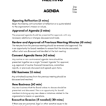 10 Free Nonprofit Board Meeting Agenda Templates Within Board Meeting Agenda Template Sample