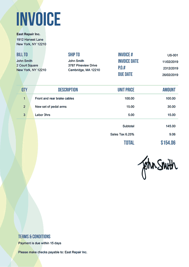 100 Free Invoice Templates | Print &amp;amp; Email Invoices throughout Invoice Template Free Sample