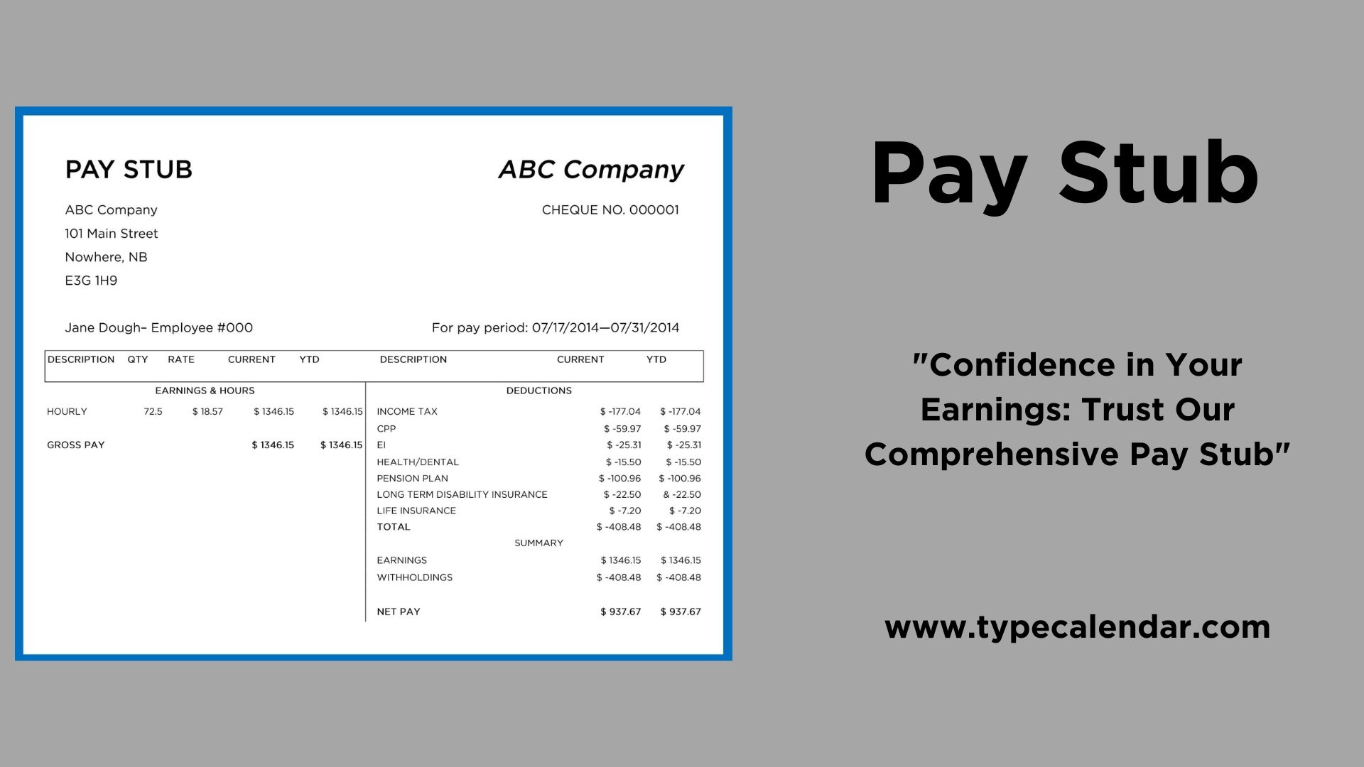 100 Free Printable Pay Stub Templates [Excel, Pdf, Word] within Pay Stub Template Free Sample