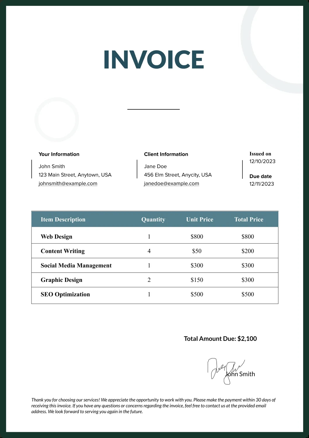 100+ Invoice Templates - Free Download | Updated In 2024 pertaining to Invoice Templates Sample Free