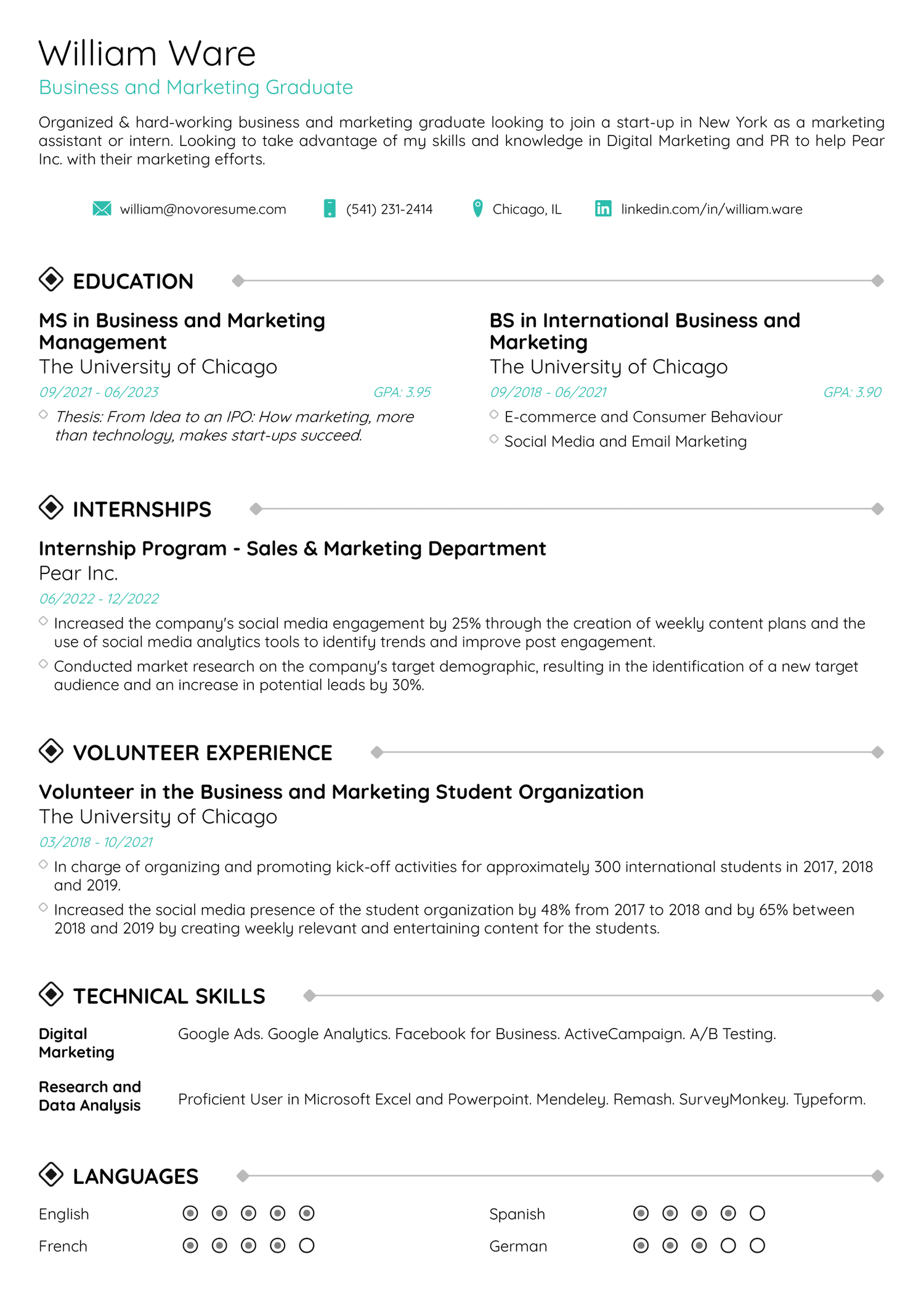 11+ Best Student Resume Templates (W/ Examples &amp;amp; Resources) intended for Simple Resume Templates Sample