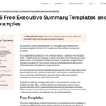 11 Best Word Executive Summary Template Sites (2024) [Free] For Free Executive Summary Sample Template