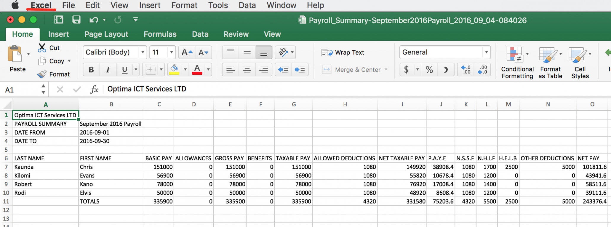 11 Sample Kra Format In Excel with Kra Sample Template