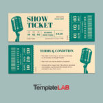 12 Free Event Ticket Templates (Word, Powerpoint, Psd) With Ticket Sample Template