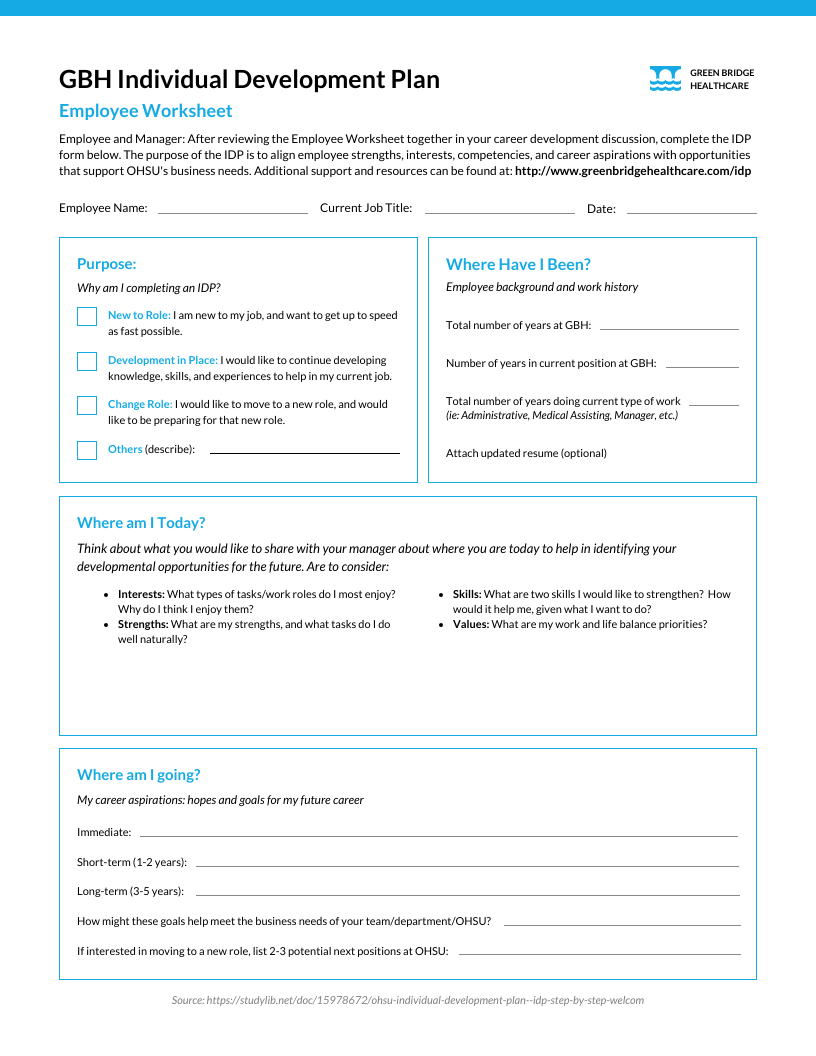 14 Individual Development Plan Examples &amp;amp; Templates - Venngage intended for Professional Development Plan Sample Templates