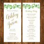 14 Wedding Program Templates You Can Customize Online | Preowned In Free Sample Wedding Programs Templates