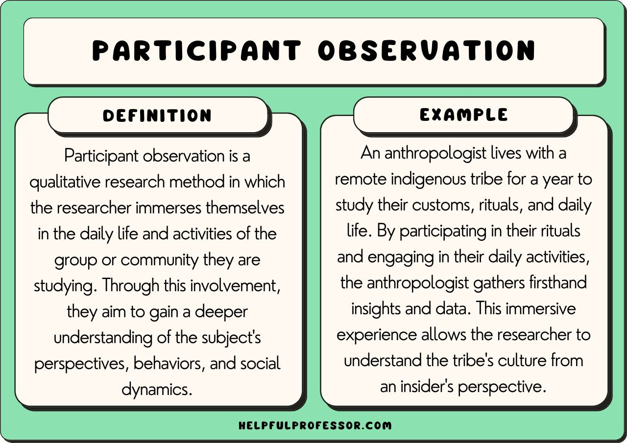 15 Participant Observation Examples (2024) for Event Observation Sample Template