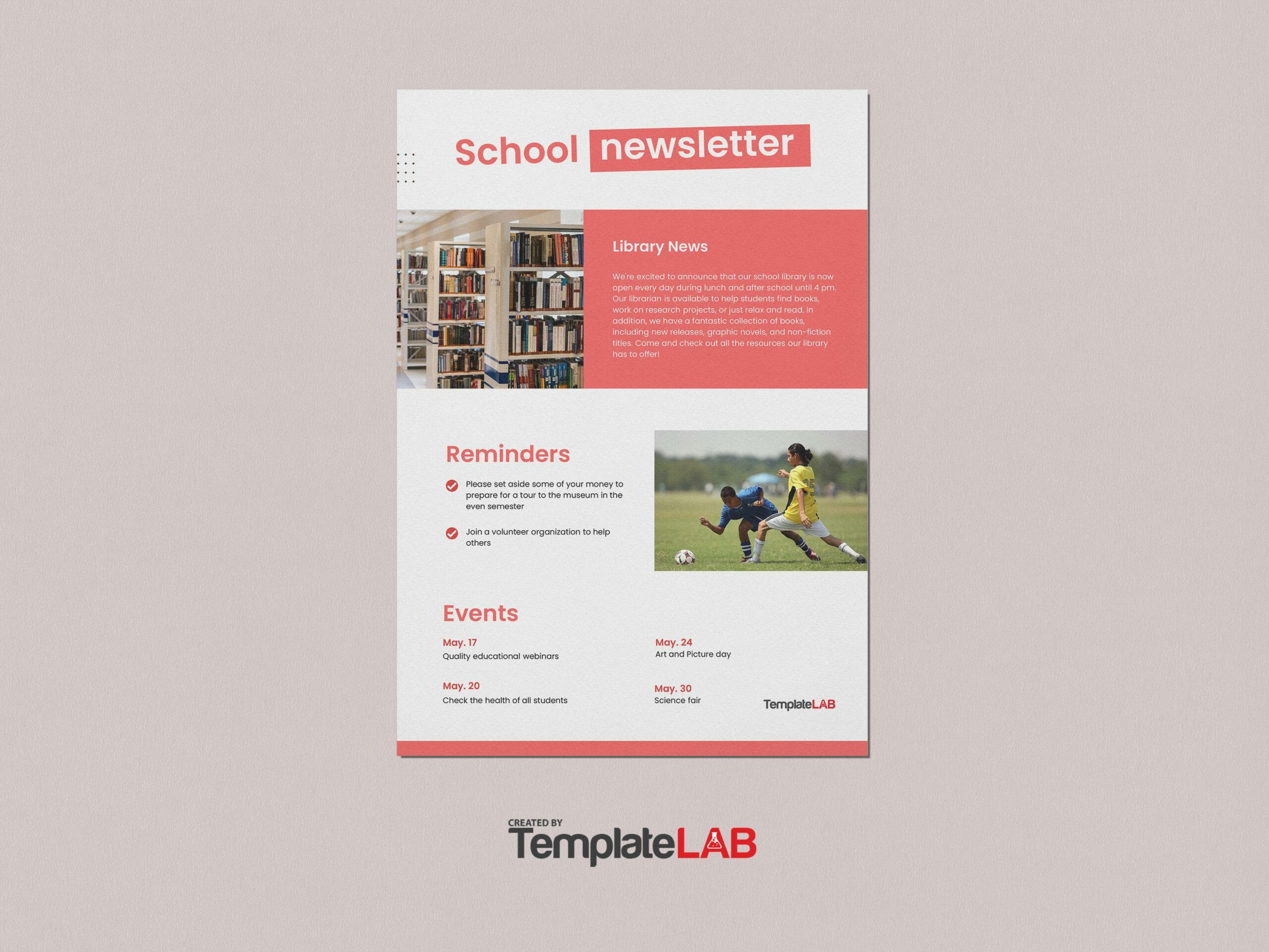 18 Free Newsletter Templates [School, Real Estate, Business..] regarding Free Newsletter Sample Templates