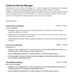 19+ Customer Service Manager Resume Examples [With Guidance] Inside Customer Service Manager Resume Sample Templates