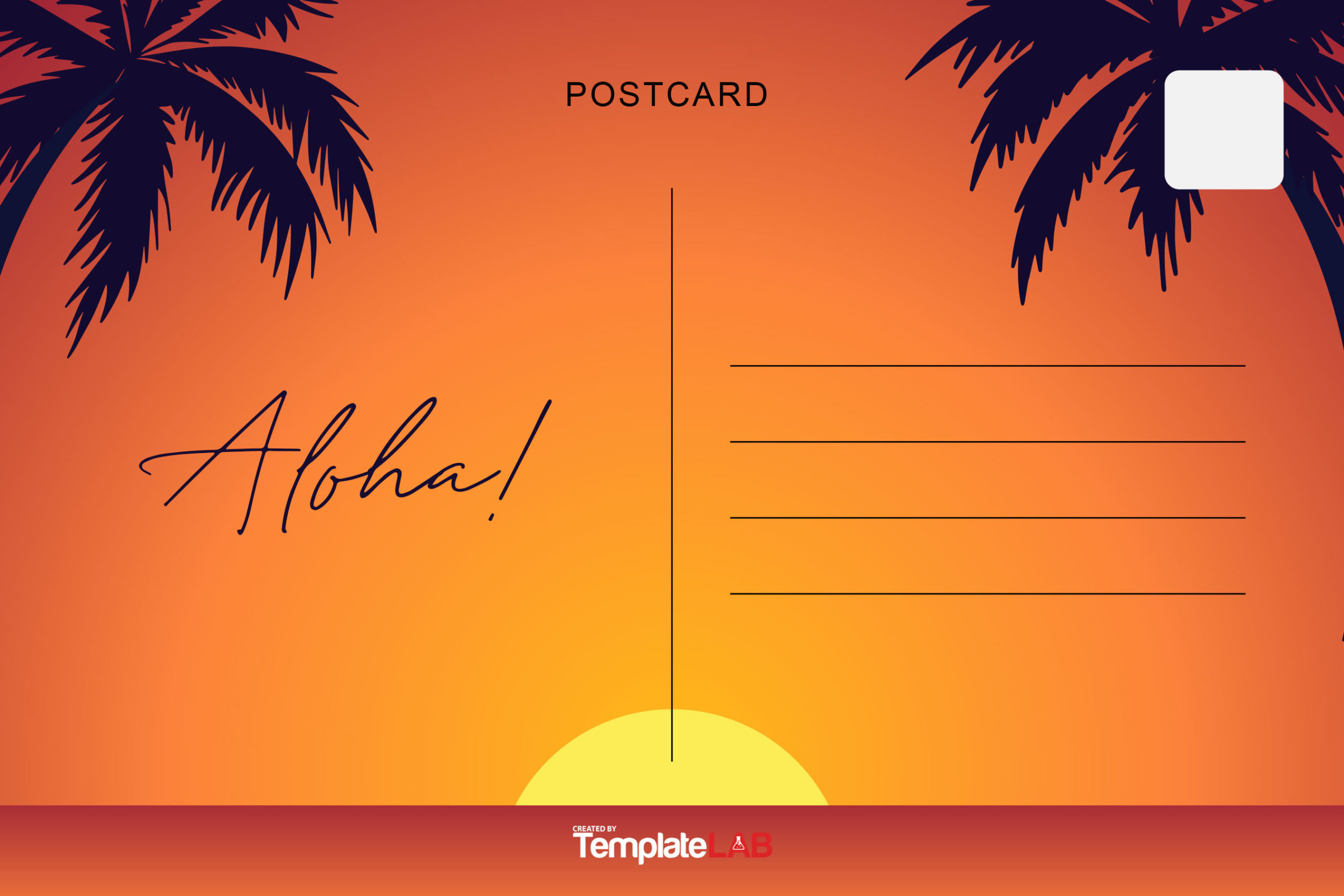 19 Printable Postcard Templates &amp;amp; Designs [Word, Pdf, Psd] inside Postcard Sample Template