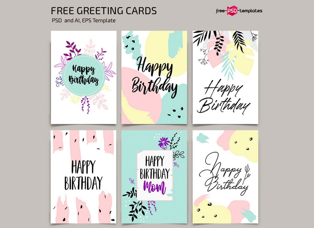 20+ Best Greeting Card Templates For Word, Photoshop inside Birthday Card Sample Template