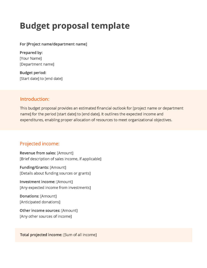 Investment Proposal Template Sample