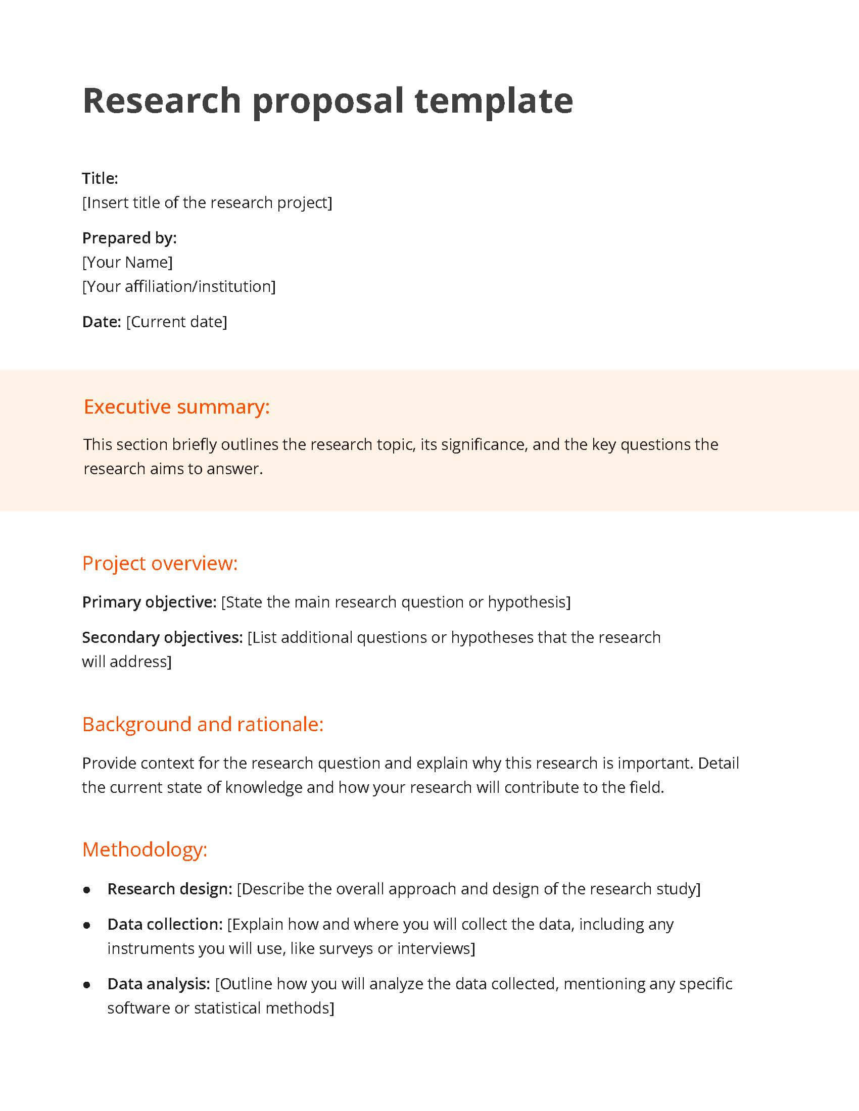 20 Free Proposal Templates To Ace Your Pitch | Zapier with regard to Research Proposal Outline Sample Template