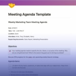 2024 Meeting Agenda Guide: 12 Free Templates | Reclaim Pertaining To Team Meeting Agenda Template Sample