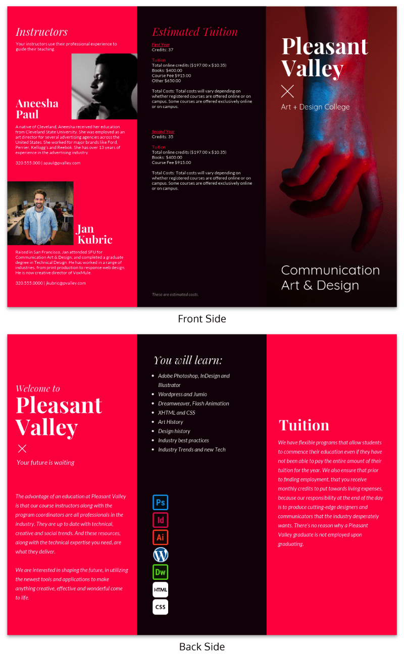 21 Company Brochure Examples To Promote Your Business - Venngage for Brochure Sample Templates