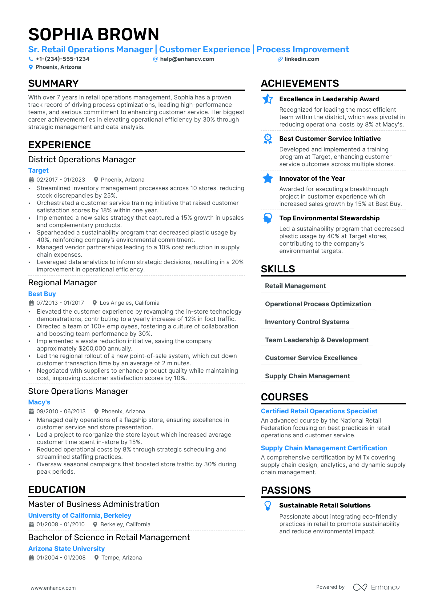 21 Retail Resume Examples &amp;amp; Guide For 2024 within Retail Resume Template Sample