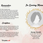 22 Free Funeral Program Templates (Word, Photoshop, Powerpoint) Intended For Memorial Program Sample Template