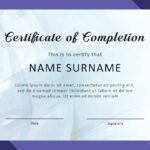 23 Free Certificate Of Completion Templates [Word, Powerpoint] With Regard To Certificate Of Completion Sample Template