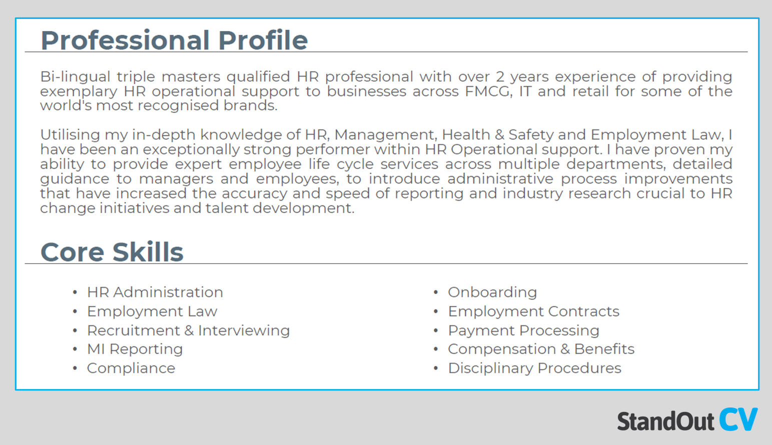 25 Powerful Cv Profile Examples + Templates [Get Noticed] throughout Personal Profile Sample Template