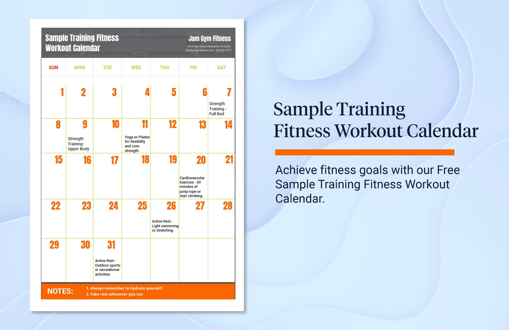 26+ Training Calendar Templates - Sample, Example Format Download inside Training Calendar Template Sample