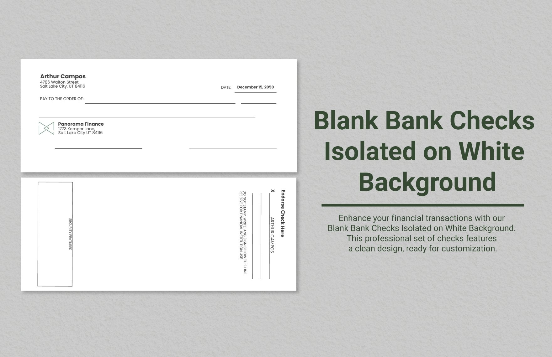 28+ Blank Check Template - Doc, Psd, Pdf &amp;amp; Vector Formats pertaining to Blank Check Template Sample