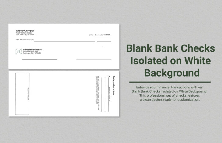 Blank Cheque Sample Template