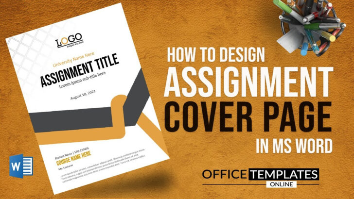 Assignment Cover Page Sample Template