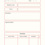 28 Handy Meeting Minutes & Meeting Notes Templates In Free Minutes Of Meeting Sample Template