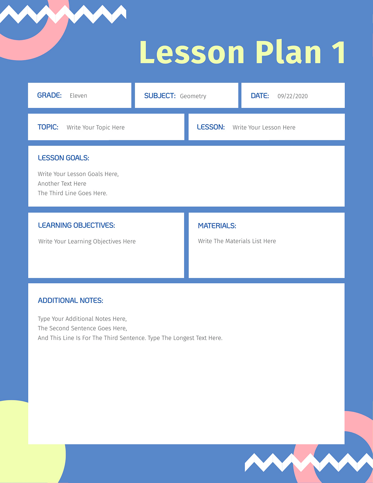 29 Lesson Plan Templates For Teachers &amp;amp; Online Instructors pertaining to Lesson Plan Template Sample