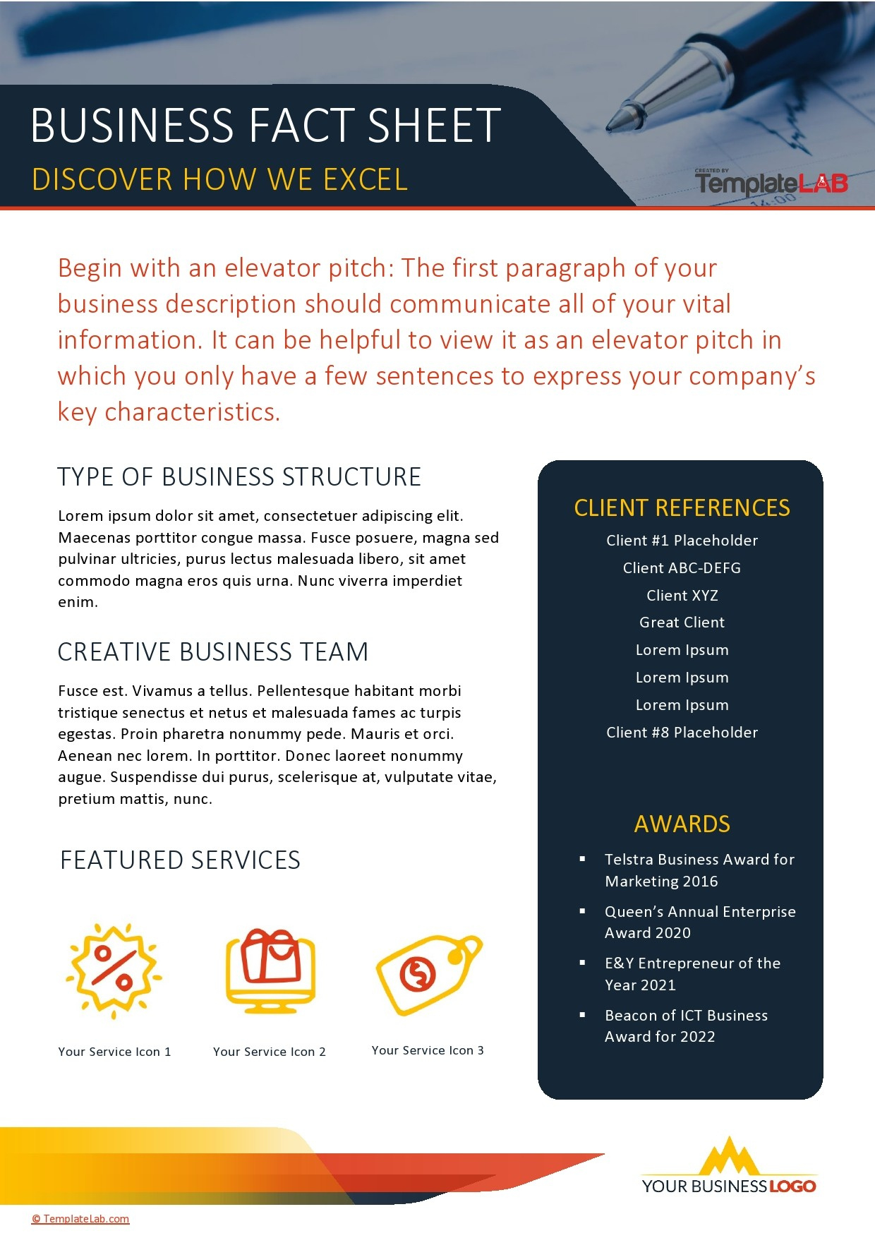 30+ Beautiful Fact Sheet Templates, Examples And Designs pertaining to Fact Sheet Sample Template