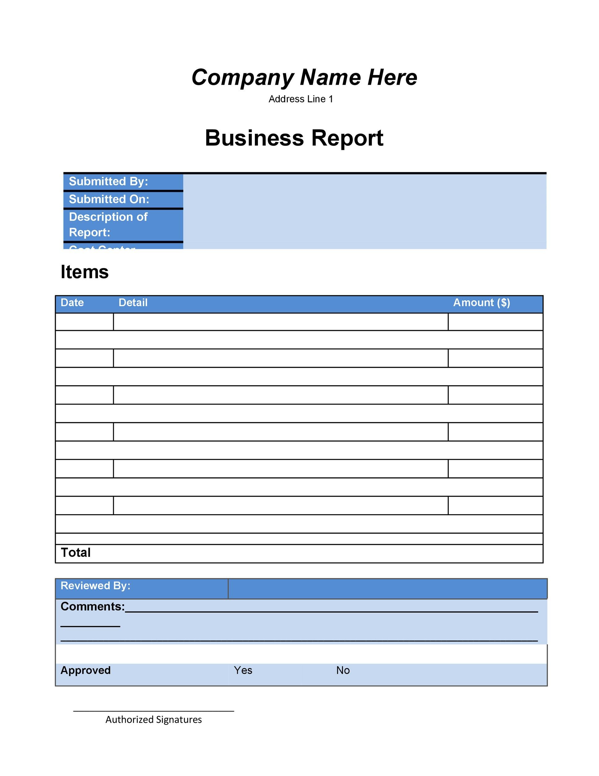 30+ Business Report Templates &amp;amp; Format Examples ᐅ Templatelab in Business Report Sample Template