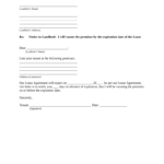 30 Day Written Notice To Vacate From Landlord Template: Fill Out With Template Sample For 30 Day Notice To Vacate