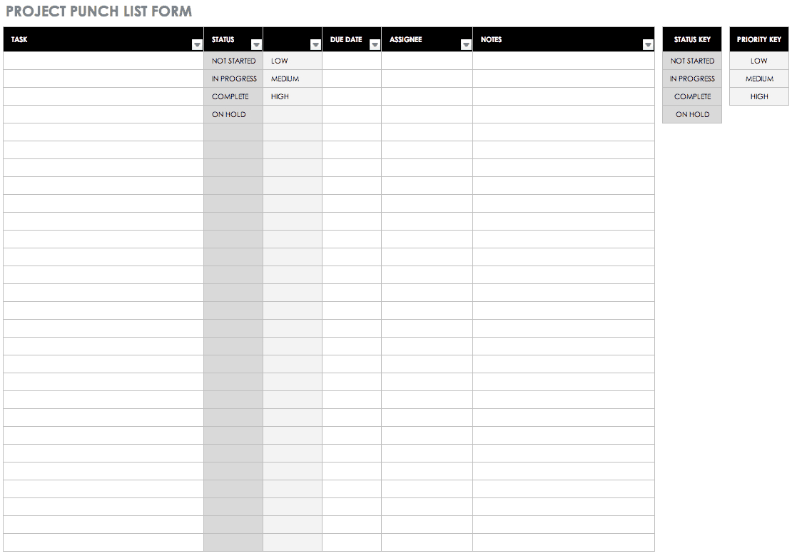 30+ Free Task And Checklist Templates | Smartsheet pertaining to Project Management Task List Sample Template