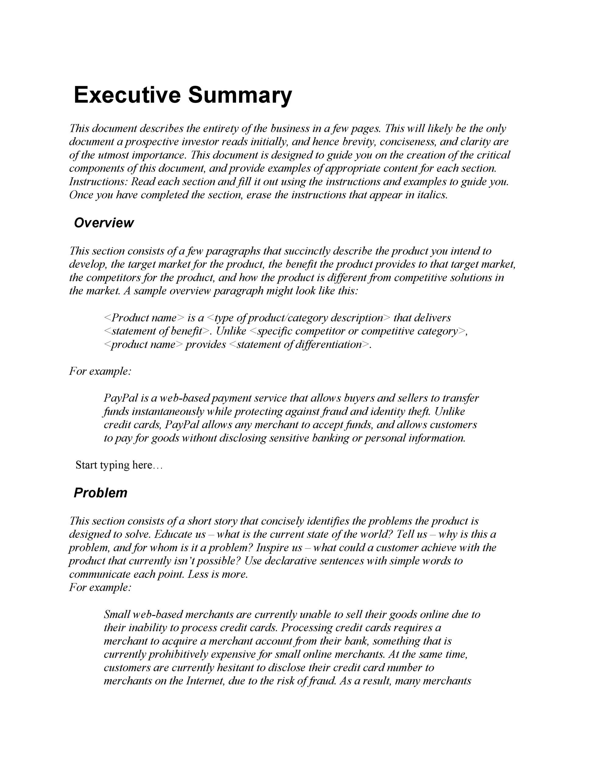 30+ Perfect Executive Summary Examples &amp;amp; Templates ᐅ Templatelab within Executive Summary Sample Template