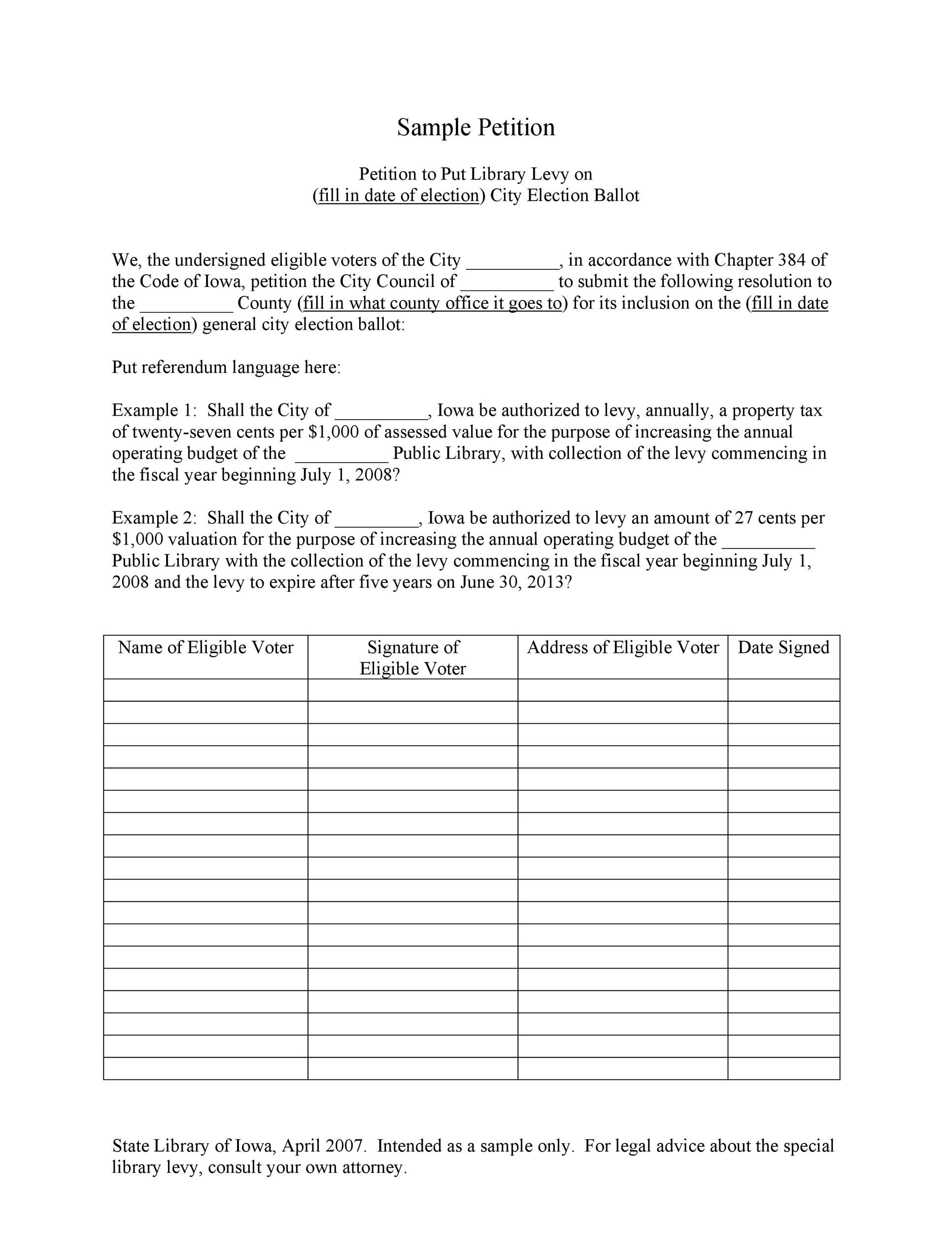 30 Petition Templates + How To Write Petition Guide regarding Petition Template Sample