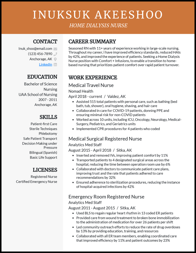 31 Nursing Resume Examples That Worked In 2024 pertaining to Registered Nurse Resume Sample Template