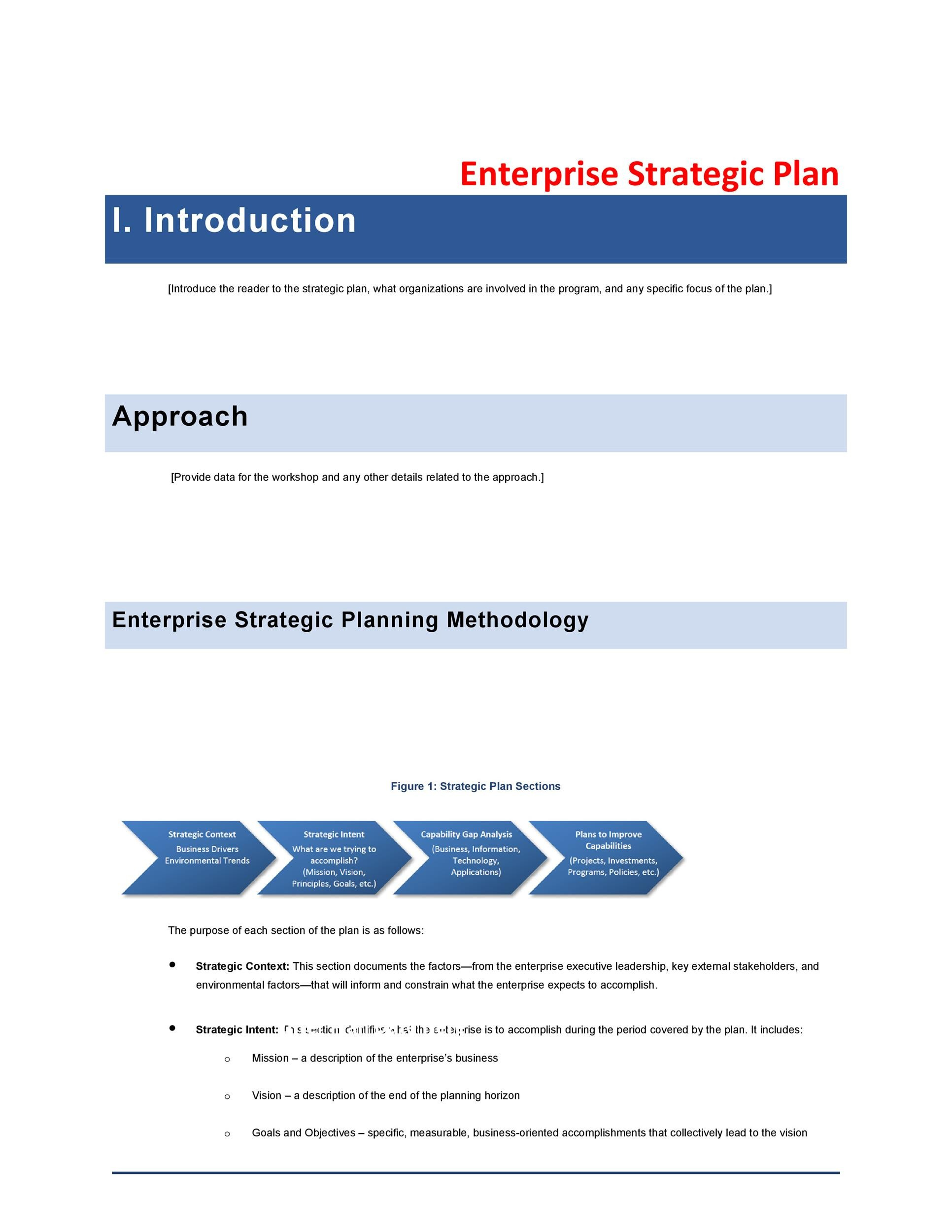 32 Great Strategic Plan Templates To Grow Your Business with Strategic Plan Template Sample