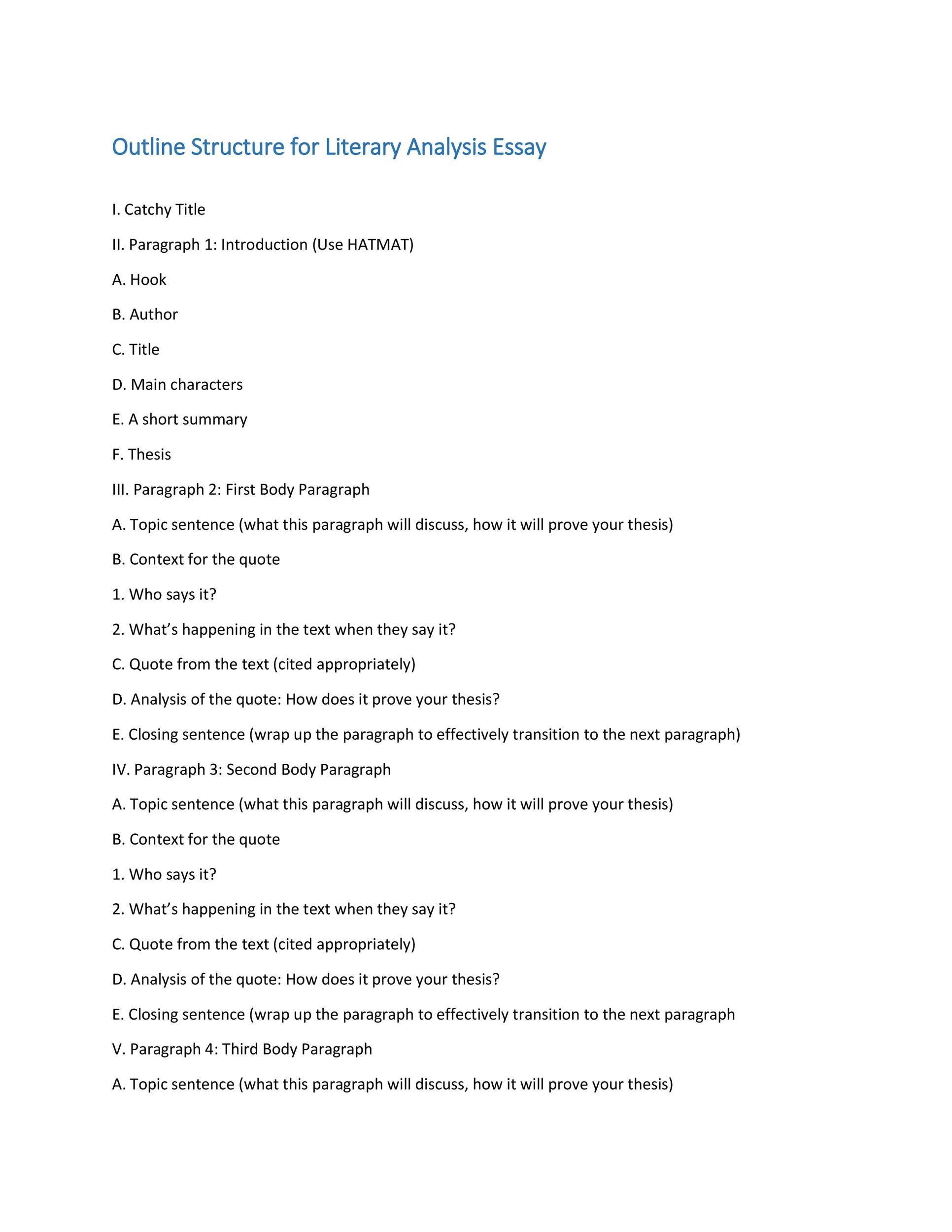 37 Outstanding Essay Outline Templates (Argumentative, Narrative with Outline Sample Template