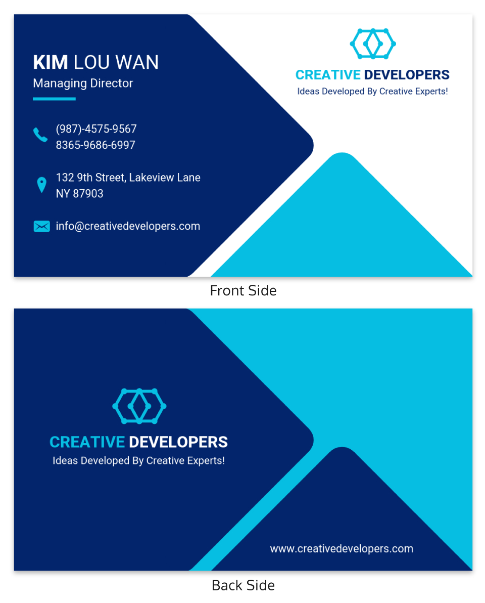 38 Business Card Examples, Ideas With Templates - Venngage for Calling Card Sample Template