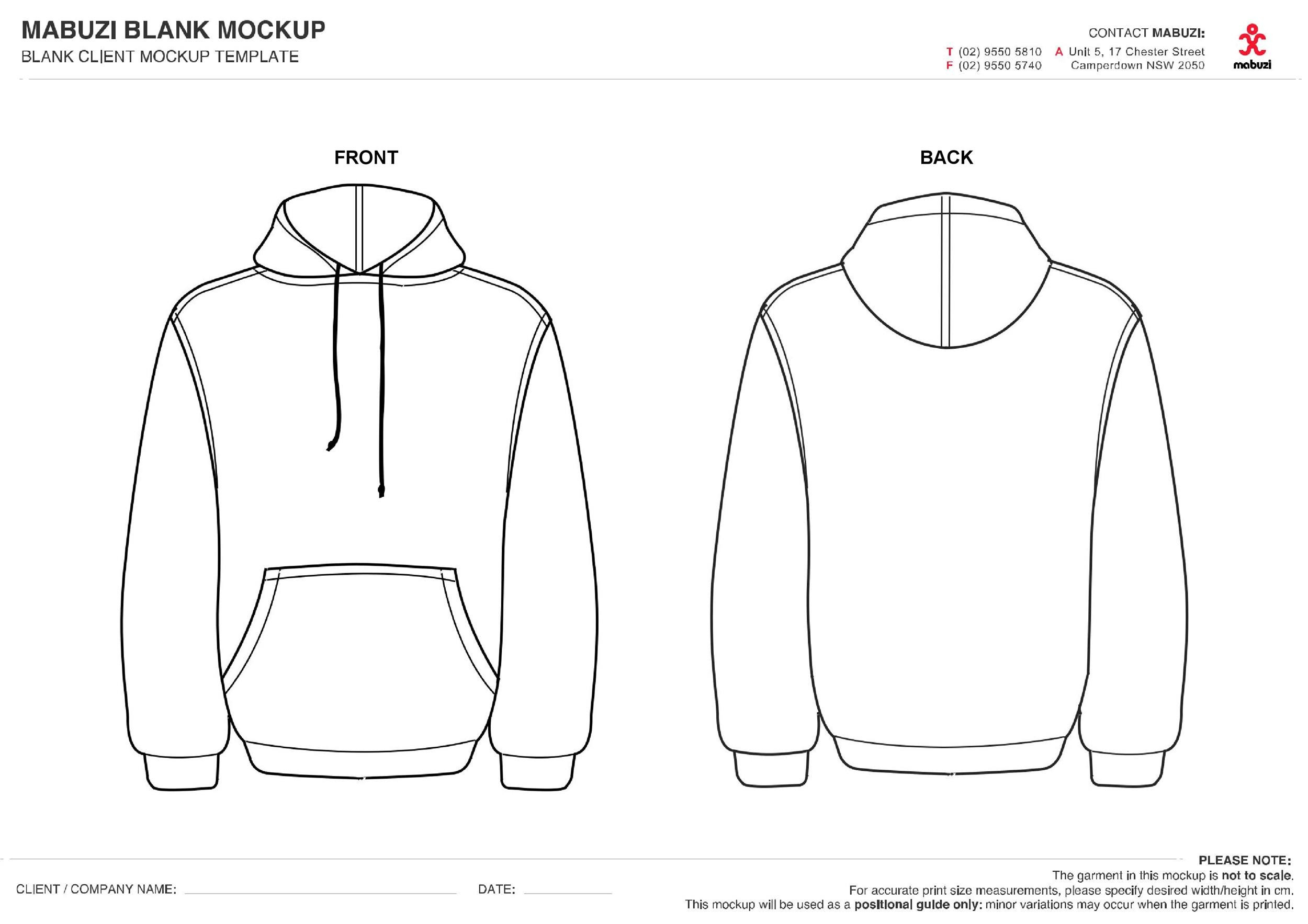 39 Blank Hoodie Templates [+ Hoodie Mockups] ᐅ Templatelab for Hoodie Sample Template