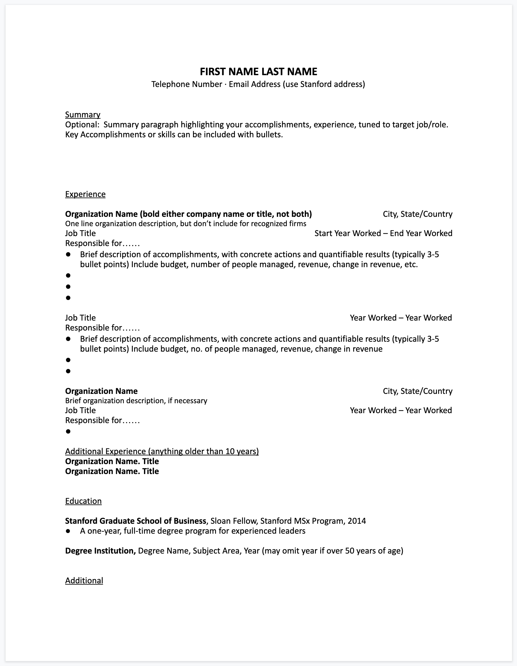 4 Free Cv Templates Usedharvard And Mckinsey + Tips For Danish in Harvard Resume Sample Template