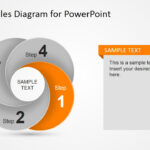 4 Step Circles Diagram For Powerpoint In Step Template With Circles And Numbers Sample