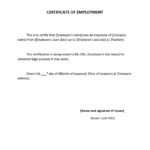 40 Best Certificate Of Employment Samples [Free] ᐅ Templatelab Regarding Certificate Of Service Sample Template