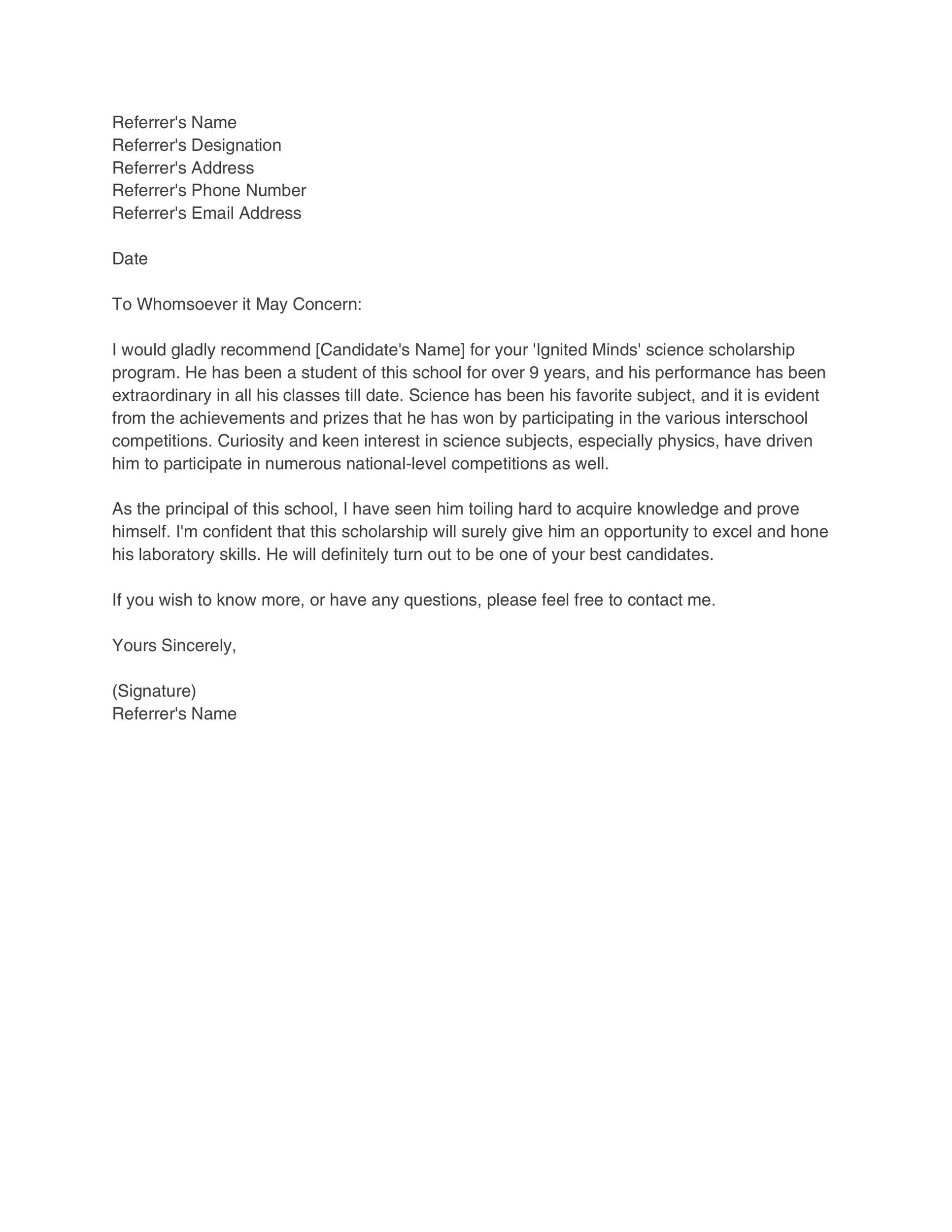 40+ Best Character Reference Letter Templates [Free] throughout Character Reference Letter Template Sample