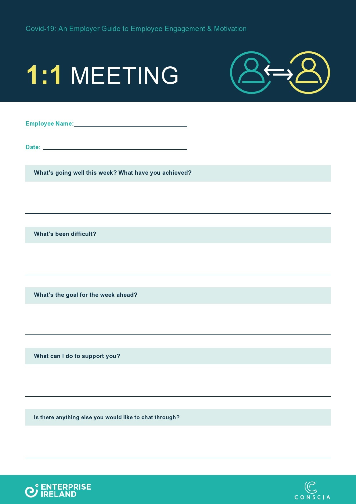 40 Best One To One Meeting Templates (100% Free) inside One on One Meeting Sample Template