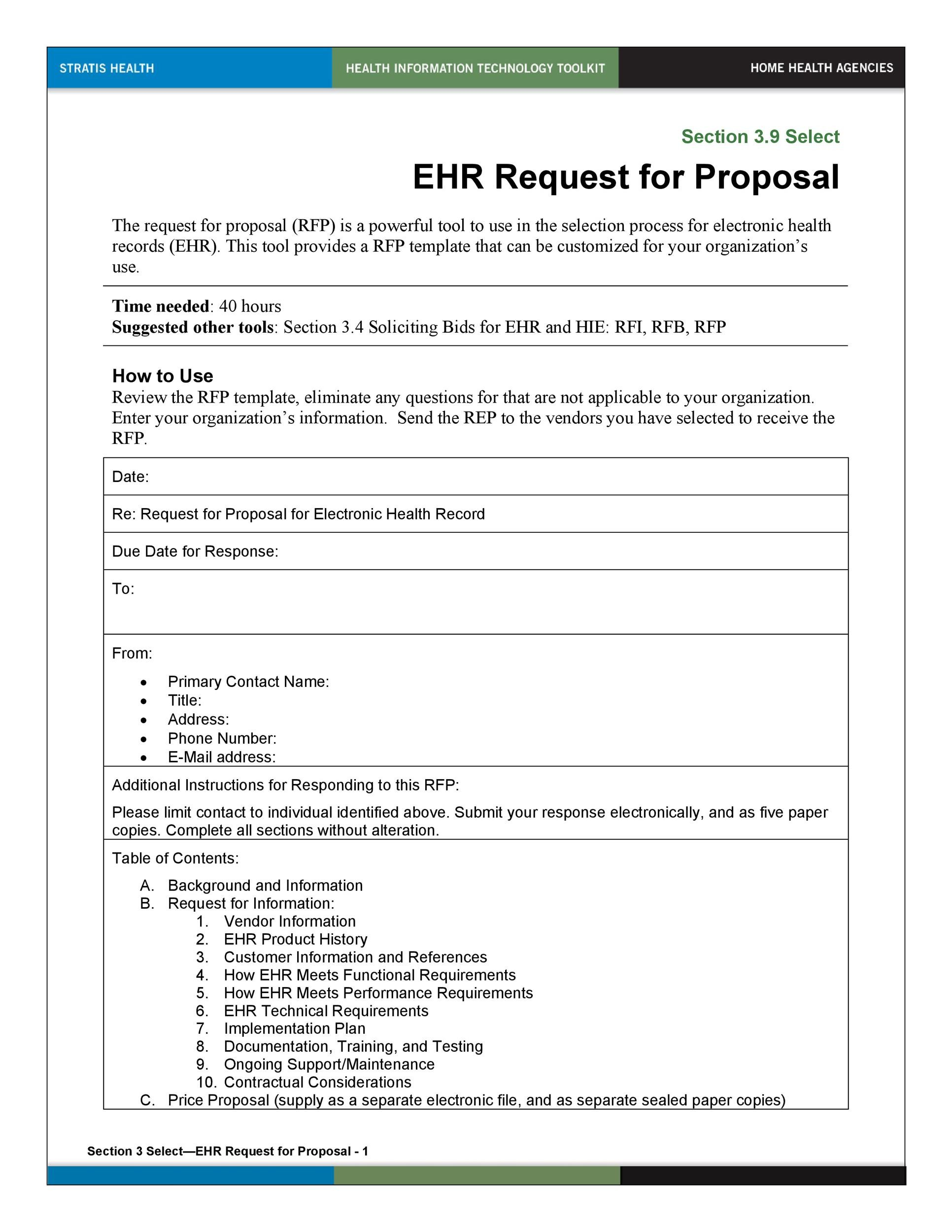 40+ Best Request For Proposal Templates &amp;amp; Examples (Rpf Templates) for Rfp Response Template Sample