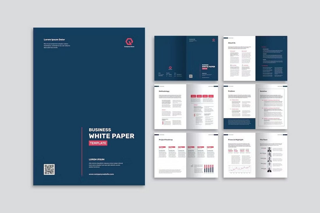 40+ Best White Paper Templates For Word &amp;amp; Indesign | Design Shack throughout White Paper Sample Template