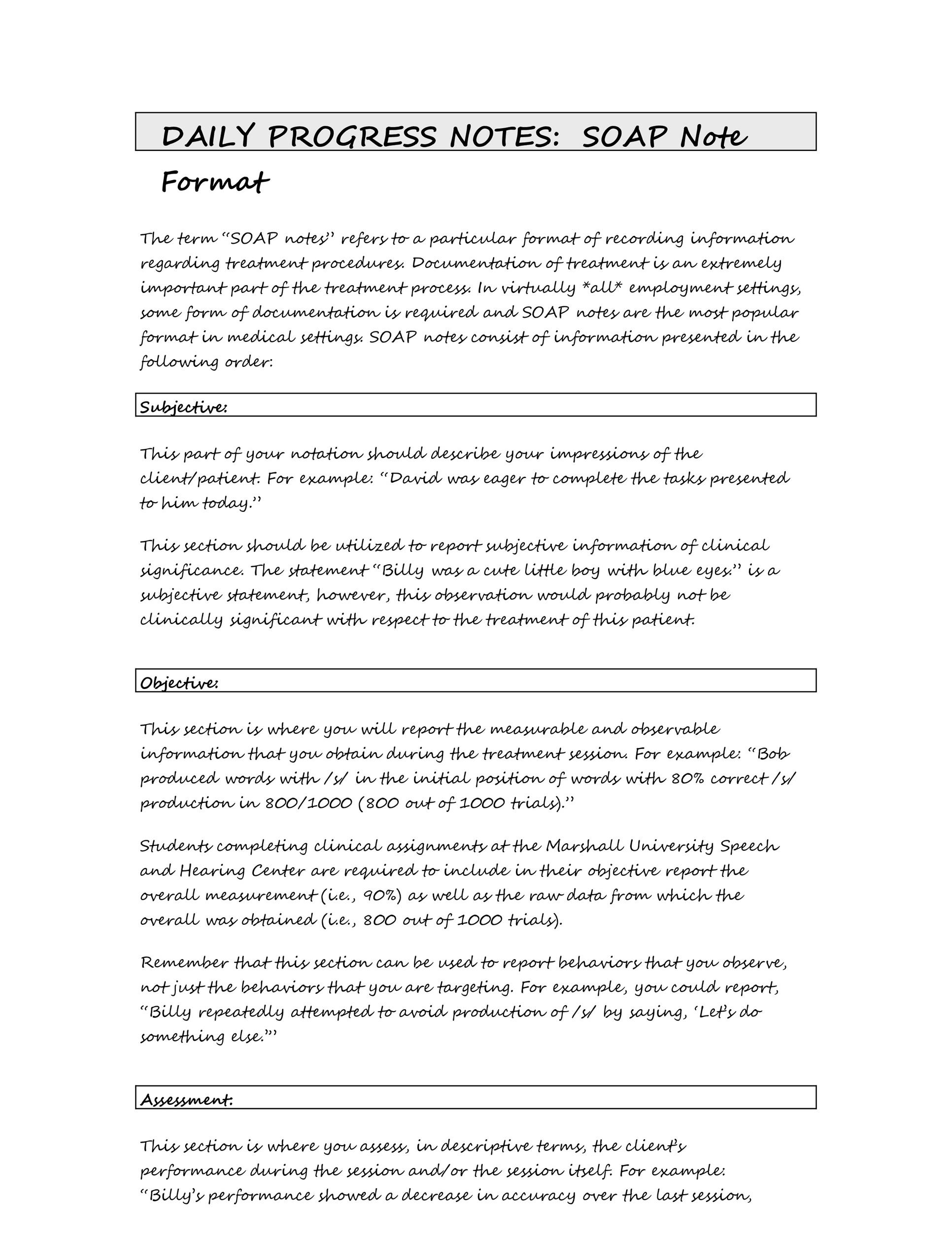 40 Fantastic Soap Note Examples &amp;amp; Templates ᐅ Templatelab throughout Soap Note Sample Template